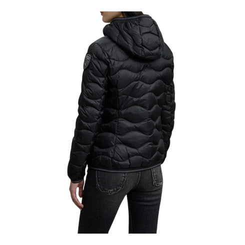 Piumino Donna Camelia con passante logo iconico e cappuccio